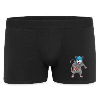 Beutelratte American Football Sport - Männer Boxer Shorts - Schwarz - Vorne