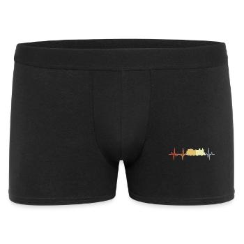 Vintage locomotive heart palpitations - Men's Boxer Shorts - black - Front