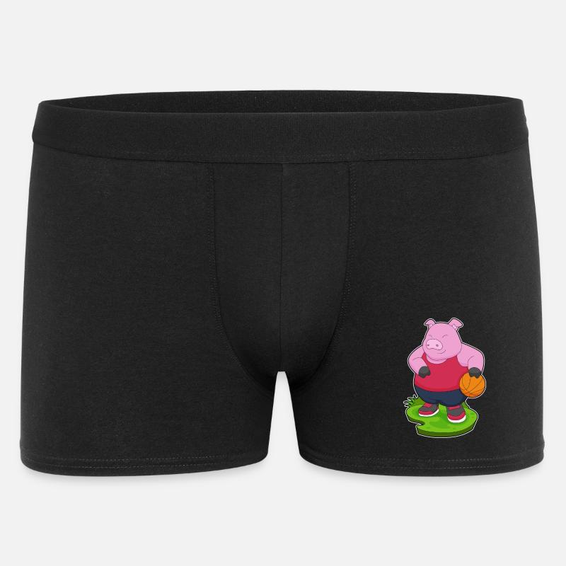 Cochon Basketteur Basketteur - Boxer Homme - noir