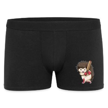 Hedgehog Cricket Cricket Bat - Men's Boxer Shorts - black - Front