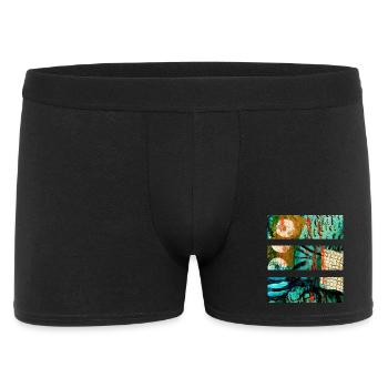 Paysage abstrait aux couleurs vives - Boxer Homme - noir - Devant