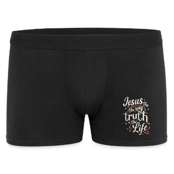 Jésus Le Chemin de la Vérité Vivre - Boxer Homme - noir - Devant