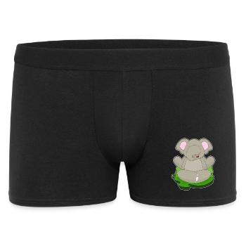 Elephant Yoga Fitness Meditation - Men's Boxer Shorts - black - Front
