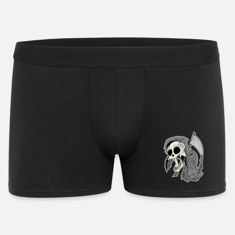 Grim Reaper griner sjovt grine - Boxer Shorts til mænd - sort