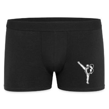 Kidboxer Junge - Männer Boxer Shorts - Schwarz - Vorne