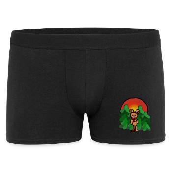 forest dweller, fairy tale, bear, alone, loneliness, forest - Men's Boxer Shorts - black - Front