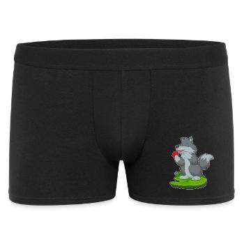Wolf Poker Cartes de poker - Boxer Homme - noir - Devant