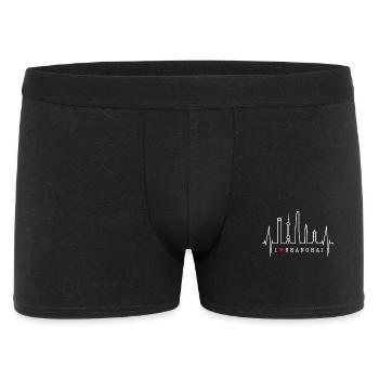 Shanghai Skyline Heartbeat China I Love Shanghai - Men's Boxer Shorts - black - Front