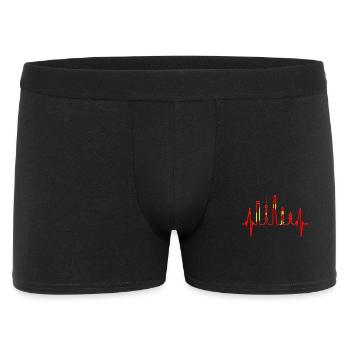 Shanghai Skyline Heartbeat China I Love Shanghai - Men's Boxer Shorts - black - Front