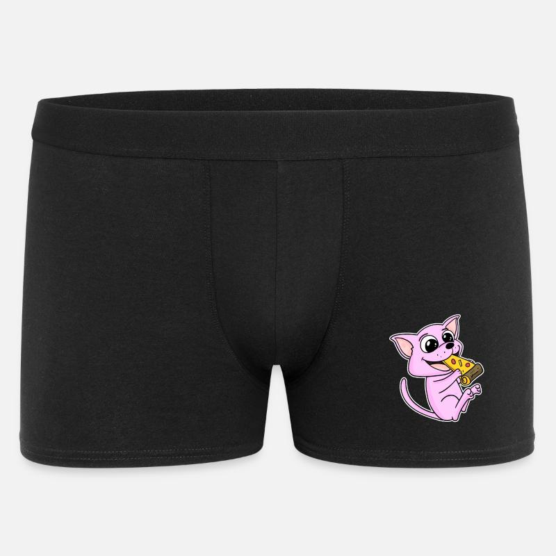 Sphynx Cat Pizza - Men's Boxer Shorts - black