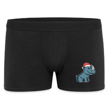 Rhinoceros Christmas - Men's Boxer Shorts - black - Front