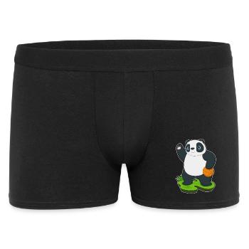 Panda Basketball Player Basketball - Men's Boxer Shorts - black - Front