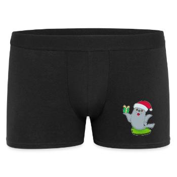 Seal Christmas Package - Men's Boxer Shorts - black - Front