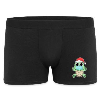 Turtle Christmas Funny - Men's Boxer Shorts - black - Front