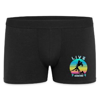 Living Life as an Adventure - Moto Cross - Men's Boxer Shorts - black - Front