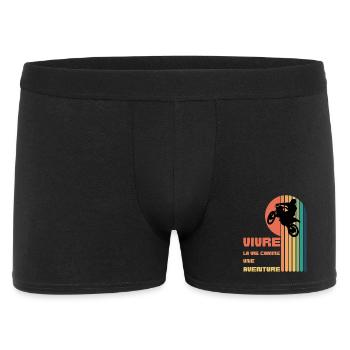 Vivre la Vie comme une Aventure - Moto Cross - Boxer Homme - noir - Devant
