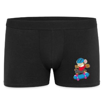 Monkey Skater Skateboard Sport - Men's Boxer Shorts - black - Front