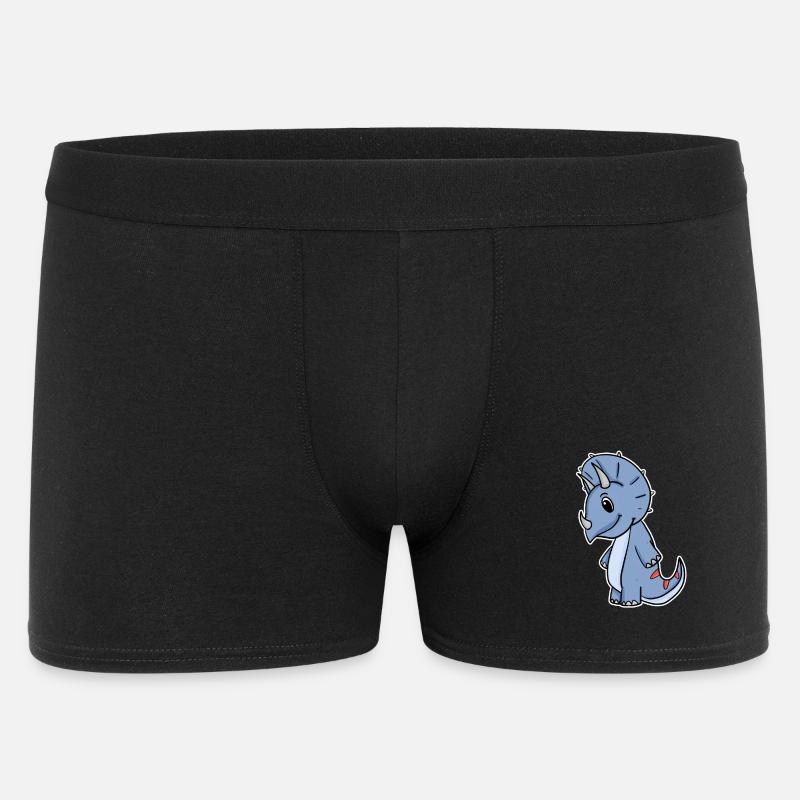 Dinosaurier Dino - Männer Boxer Shorts - Schwarz