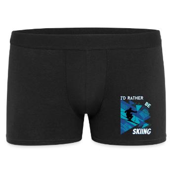 I'd Rather Ski - Ski Winter Sports Skier - Men's Boxer Shorts - black - Front