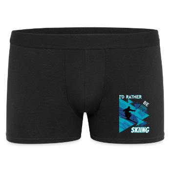 I'd Rather Ski - Ski Winter Sports Skier - Men's Boxer Shorts - black - Front