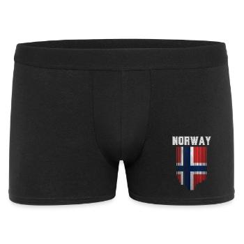 Norwegian flag, Norwegian pride - Men's Boxer Shorts - black - Front