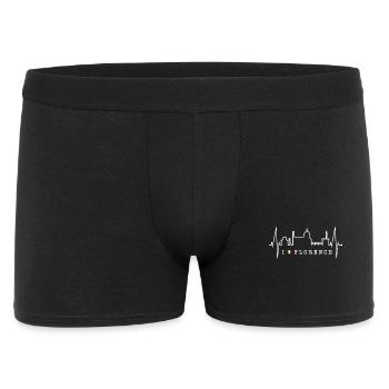 Florence Skyline Italy Heartbeat I Love Firenze - Men's Boxer Shorts - black - Front