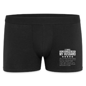 5 things you should know about my husband - Men's Boxer Shorts - black - Front