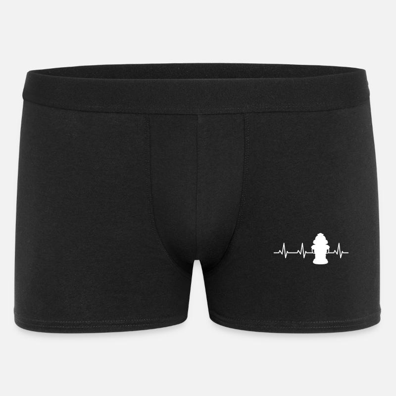 Feuerhydrant Herzschlag - Männer Boxer Shorts - Schwarz