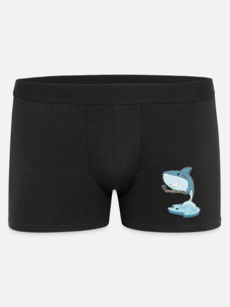 Hai Eishockey Eishockeyschläger - Männer Boxer Shorts - Schwarz