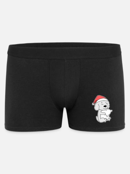 Maltese Dog Animal Christmas - Men's Boxer Shorts - black