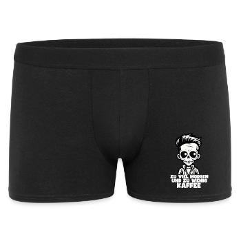 Coffee Saying T-Shirt Design - Men's Boxer Shorts - black - Front