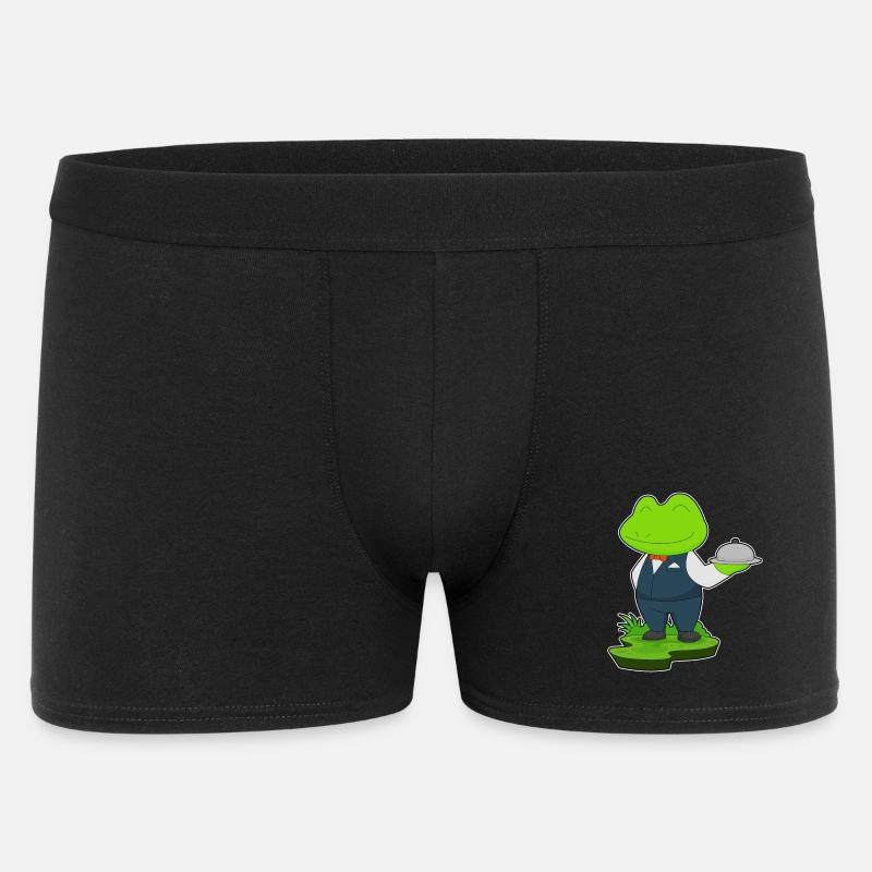 Frosch Koch Servierglocke Kochen - Männer Boxer Shorts - Schwarz