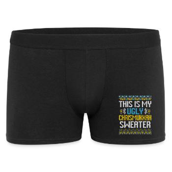 Joyeux Noël Noël Hanoukka Noël - Boxer Homme - noir - Devant