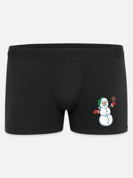 Snowman Christmas Lollipops - Men's Boxer Shorts - black