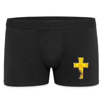 Croix Symbole Christianisme Jésus Église Religion - Boxer Homme - noir - Devant