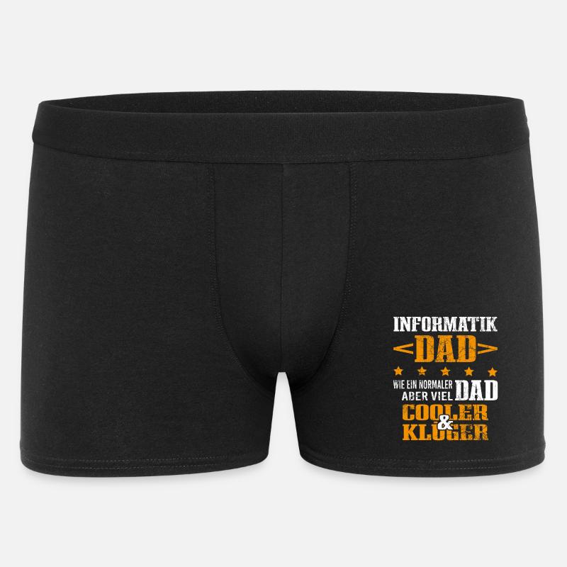 Informatiker Vater Programmierer Technik-Nerd - Männer Boxer Shorts - Schwarz