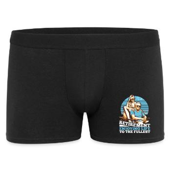 Retirement Life Enjoy Gift - Men's Boxer Shorts - black - Front