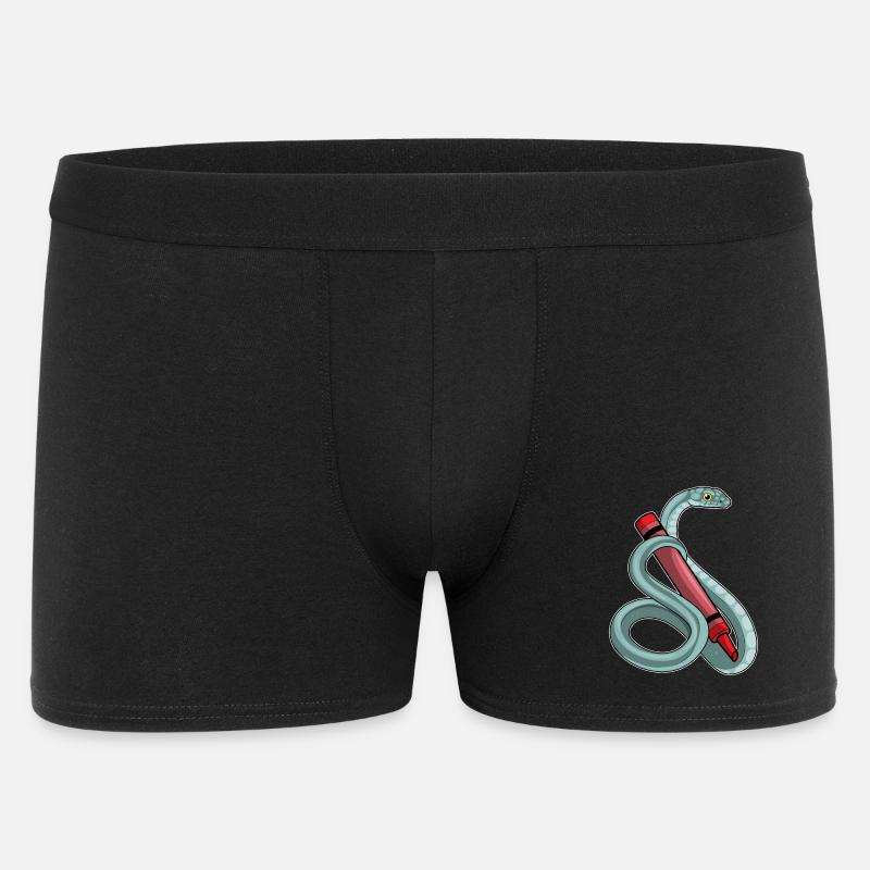 École de crayon Snake Student - Boxer Homme - noir