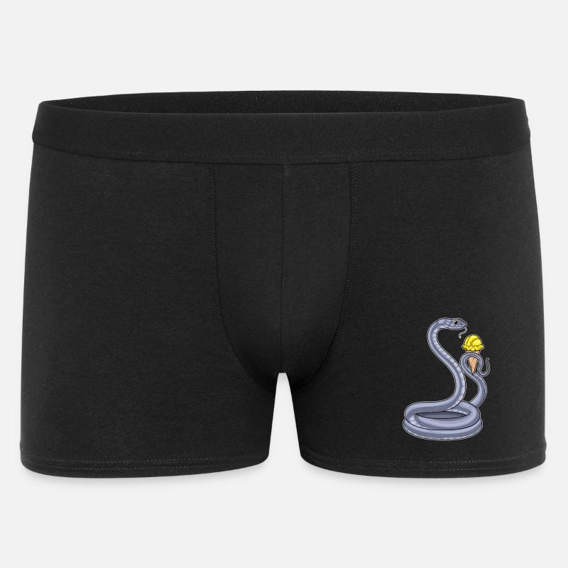 Schlange Waffeleis - Männer Boxer Shorts - Schwarz