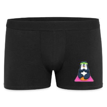 Penguin Yoga Fitness Méditation - Boxer Homme - noir - Devant