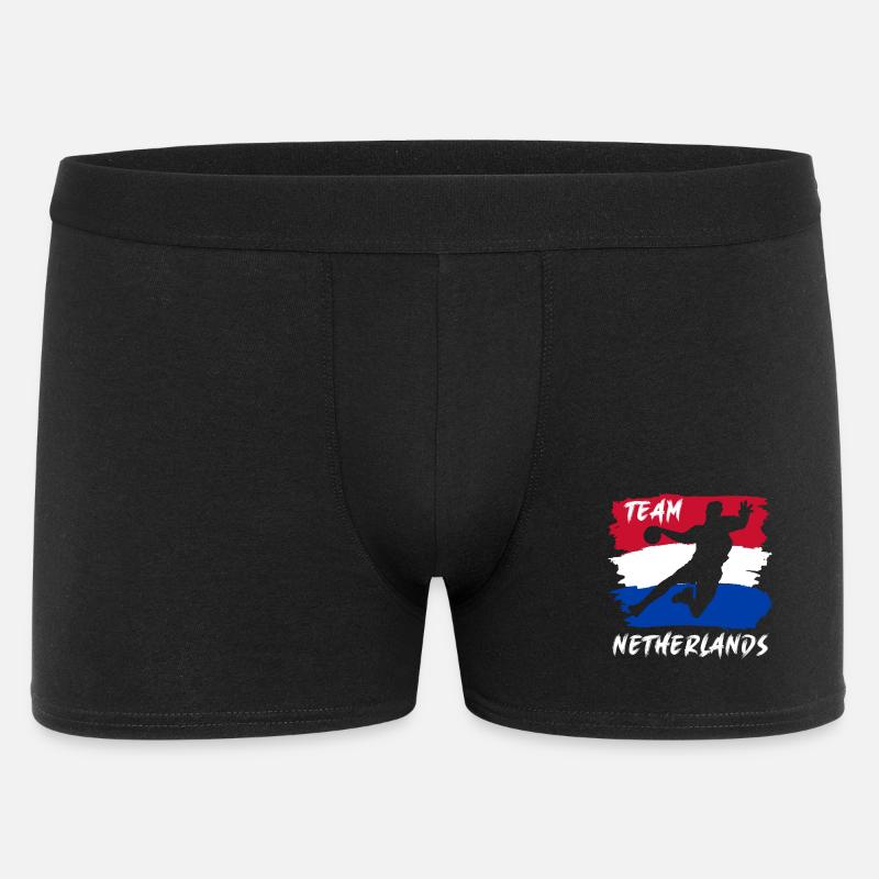 Handballmannschaft Niederlande - Männer Boxer Shorts - Schwarz