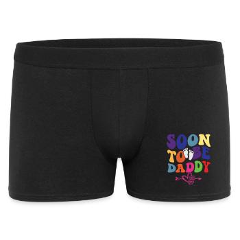 promotrd to Be Daddy, New Dad Pregnancy - Men's Boxer Shorts - black - Front