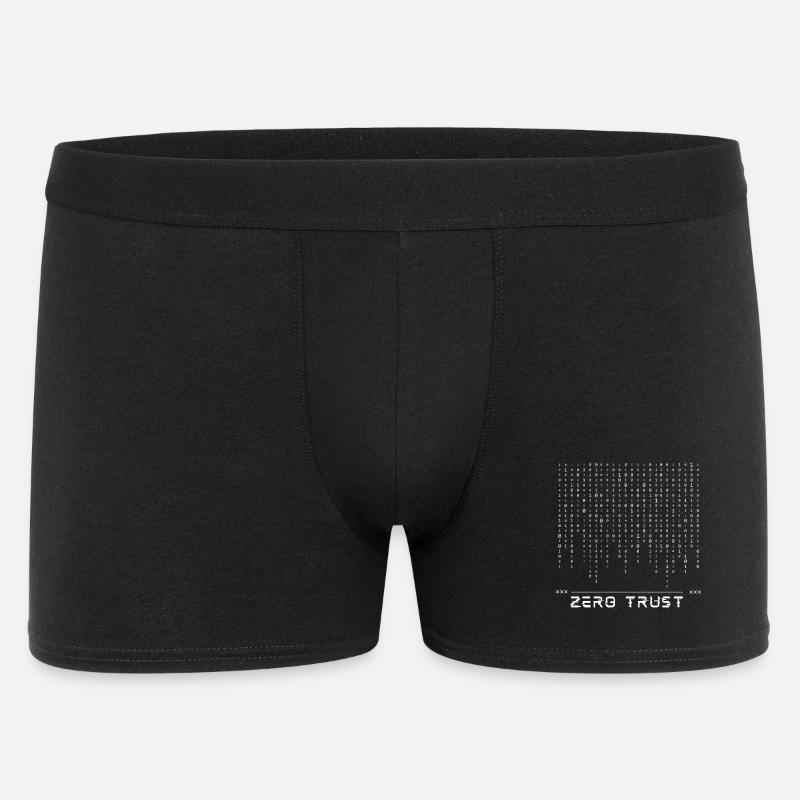 Code binaire Zero Trust - Boxer Homme - noir
