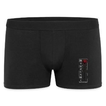 Blossom Despite The Shadow Rose Japanese Script - Men's Boxer Shorts - black - Front