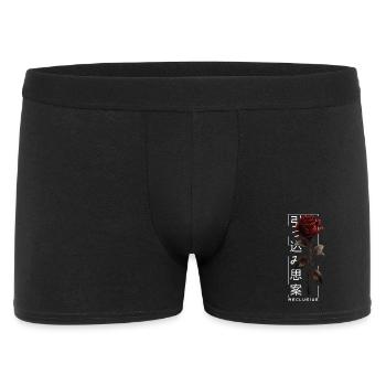 Reclusive Rose Japanese Font Edgy Aesthetic - Men's Boxer Shorts - black - Front