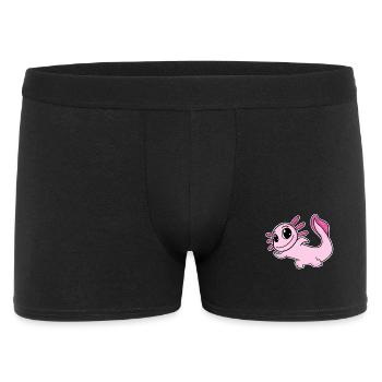 Motif Axolotl Rose - Boxer Homme - noir - Devant