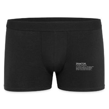 Definition Traktor Landwirtschaft Landwirt Mais - Männer Boxer Shorts - Schwarz - Vorne
