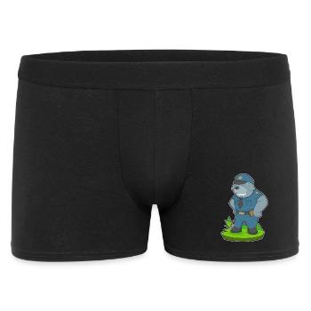 Dog, Policeman, Police - Men's Boxer Shorts - black - Front