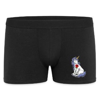 Licorne Rose - Boxer Homme - noir - Devant