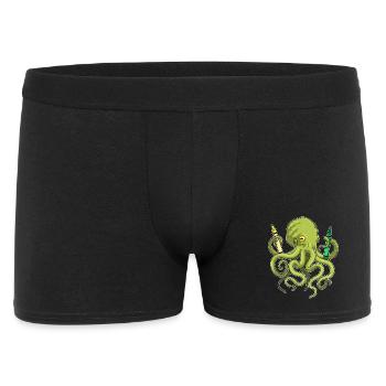 Octopus Student Crayons School - Men's Boxer Shorts - black - Front